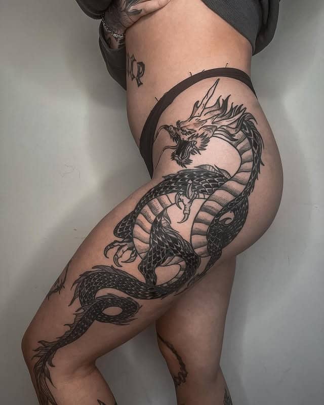Blackwork — Dragon